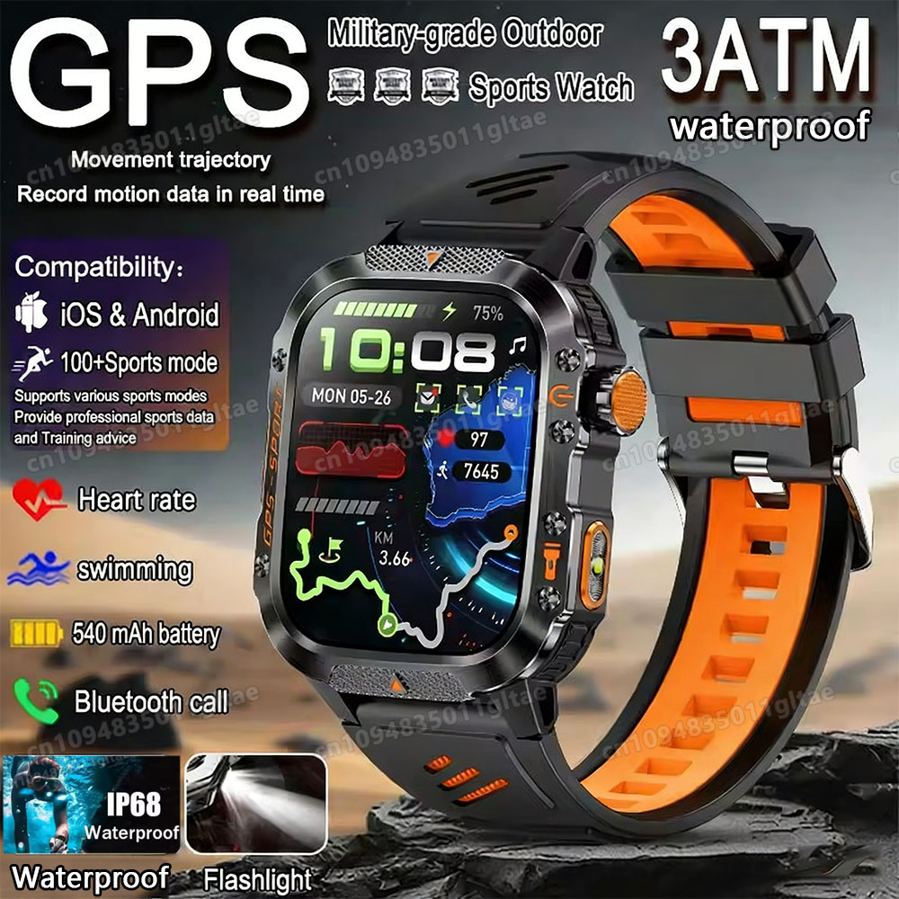 Phase Esports & Gaming Festival - 2026 Nieuwe militaire smartwatch voor heren,